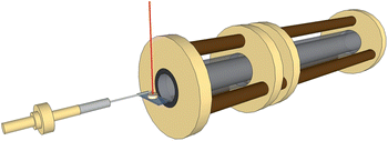 Graphical abstract: Coupling laser ablation/desorption electrospray ionization to atmospheric pressure drift tube ion mobility spectrometry for the screening of antimalarial drug quality