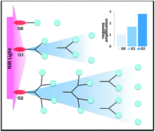 Graphical abstract: Increasing materials' response to two-photon NIR light via self-immolative dendritic scaffolds