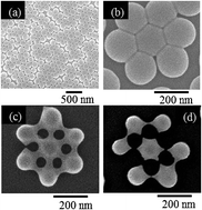 Graphical abstract: Six-rayed star-like nanostructures in prospective plasmonic devices