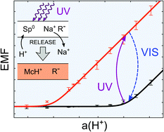 Graphical abstract: Photodynamic ion sensor systems with spiropyran: photoactivated acidity changes in plasticized poly(vinyl chloride)