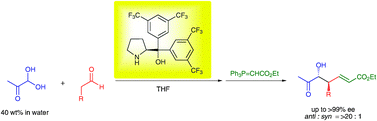 Graphical abstract: Diarylprolinol in an asymmetric aldol reaction of an α-alkyl-α-oxo aldehyde as an electrophile