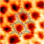 Graphical abstract: Formation of a surface covalent organic framework based on polyester condensation