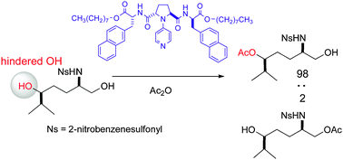 Graphical abstract: Catalyst-controlled reversal of chemoselectivity in acylation of 2-aminopentane-1,5-diol derivatives