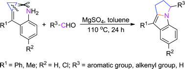 Graphical abstract: Thermally induced [3+2] cyclization of aniline-tethered alkylidenecyclopropanes: a facile synthetic protocol of pyrrolo[1,2-a]indoles