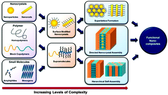 Graphical abstract: Toward functional nanocomposites: taking the best of nanoparticles, polymers, and small molecules