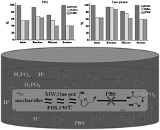 Graphical abstract: Microwave-assisted highly efficient transformation of ketose/aldose to 5-hydroxymethylfurfural (5-HMF) in a simple phosphate buffer system