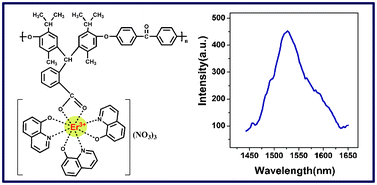 Graphical abstract: Fluorescence properties of polyaryletherketone rare earth-coordinated complexes in near-infrared region