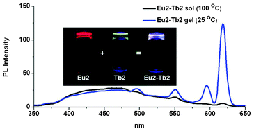 Graphical abstract: White light emission from a mixed organogel of lanthanide(iii)-containing organogelators