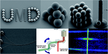 Graphical abstract: Simultaneous microscale optical manipulation, fabrication and immobilisation in aqueous media