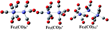 Graphical abstract: Bonding in homoleptic iron carbonyl cluster cations: a combined infrared photodissociation spectroscopic and theoretical study