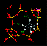 Graphical abstract: Dynamic behaviour of carbocations on zeolites: mobility and rearrangement of the C4H7+ system