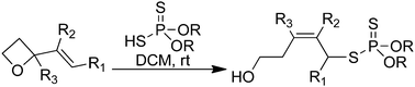 Graphical abstract: Z-Selective ring opening of vinyl oxetanes with dialkyl dithiophosphate nucleophiles