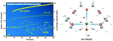 Graphical abstract: Metal-free, polyether-mediated H2-release from ammonia borane: roles of hydrogen bonding interactions in promoting dehydrogenation