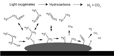 Graphical abstract: Steam reforming of light oxygenates