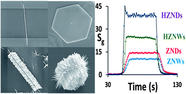 Graphical abstract: From 1D and 2D ZnO nanostructures to 3D hierarchical structures with enhanced gas sensing properties