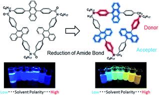Graphical abstract: Synthesis, reaction, and optical properties of cyclic oligomers bearing 9,10-diphenylanthracene based on an aromatic tertiary amide unit