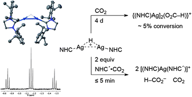 Graphical abstract: A dinuclear silver hydride and an umpolung reaction of CO2