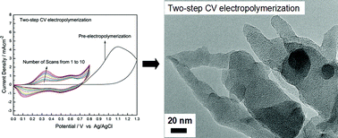 Graphical abstract: High performance of Pt-free dye-sensitized solar cells based on two-step electropolymerized polyaniline counter electrodes