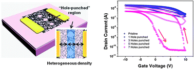 Graphical abstract: High-performance carbon nanotube network transistors fabricated using a hole punching technique