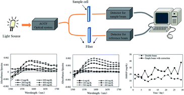Graphical abstract: Double-beam near-infrared spectroscopy to correct light source drift in aqueous glucose solution experiments