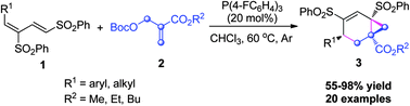 Graphical abstract: Phosphine-catalyzed sequential annulation domino reaction: rapid construction of bicyclo[4.1.0]heptene skeletons