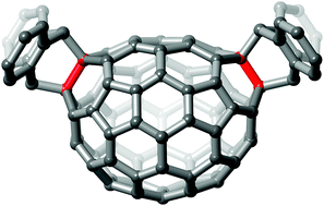 Graphical abstract: High-yield, regiospecific bis-functionalization of C70 using a Diels–Alder reaction in molten anthracene