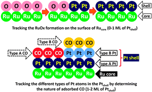 Graphical abstract: Novel electrochemical fingerprinting methods for the precise determination of Ptshell coverage on Rucore nanoparticles