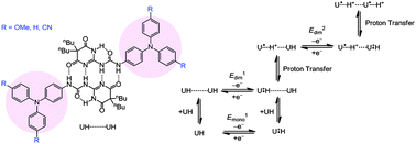 Graphical abstract: Organic mixed valency in quadruple hydrogen-bonded triarylamine dimers bearing ureido pyrimidinedione moieties