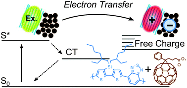 Graphical abstract: Charge-carrier generation in organic solar cells using crystalline donor polymers