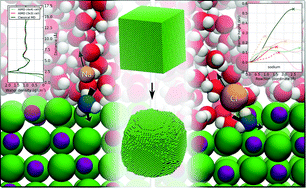 Graphical abstract: Ab initio Kinetic Monte Carlo simulations of dissolution at the NaCl–water interface