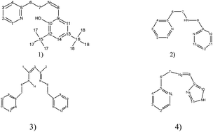 Graphical abstract: Structural studies of copper(ii) complexes with 2-(2-aminoethyl)pyridine derived Schiff bases and application as precursors of thin organic–inorganic layers