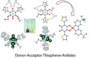 Graphical abstract: Thiophene-benzoquinones: synthesis, crystal structures and preliminary coordination chemistry of derived anilate ligands