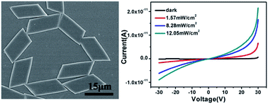 Graphical abstract: Facile fabrication and optoelectronic properties of platinum octaethylporphyrin microsheets
