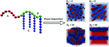 Graphical abstract: Phase behaviors of side chain liquid crystalline block copolymers