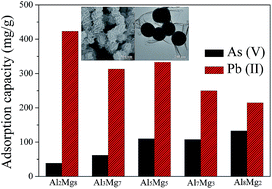 Graphical abstract: One-step synthesis of aluminum magnesium oxide nanocomposites for simultaneous removal of arsenic and lead ions in water