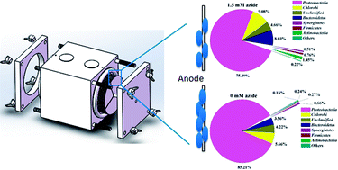 Graphical abstract: Effects of azide on current generation and microbial community in air-cathode MFCs
