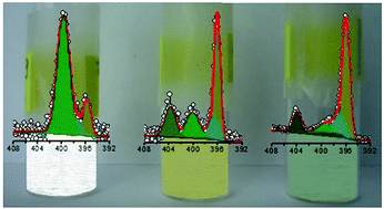 Graphical abstract: Molecular nitrogen in N-doped TiO2 nanoribbons