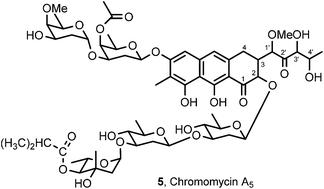 Graphical abstract: Antineoplastic agents 596. Isolation and structure of chromomycin A5 from a Beaufort Sea microorganism
