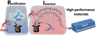 Graphical abstract: Bypassing the lack of reactivity of endo-substituted norbornenes with the catalytic rectification–insertion mechanism