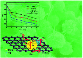 Graphical abstract: Construction of reduced graphene oxide-supported Ag–Cu2O composites with hierarchical structures for enhanced photocatalytic activities and recyclability
