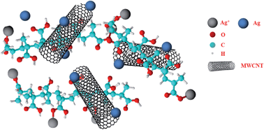 Graphical abstract: Development of an ammonia sensor based on silver nanoparticles in a poly-methacrylic acid matrix