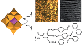 Graphical abstract: Covalently grafting nonmesogenic moieties onto polyoxometalate for fabrication of thermotropic liquid-crystalline nanomaterials