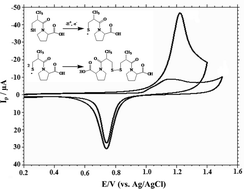 Graphical abstract: Electro-oxidation of captopril at a gold electrode and its determination in pharmaceuticals and human fluids