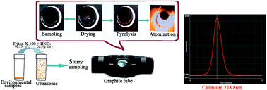 Graphical abstract: Direct determination of cadmium in geological samples by slurry sampling electrothermal atomic absorption spectrometry