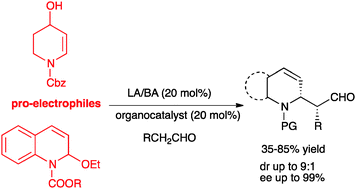 Graphical abstract: A highly enantioselective Mannich reaction of aldehydes with cyclic N-acyliminium ions by synergistic catalysis