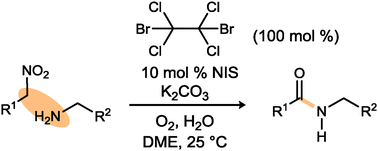 Graphical abstract: A one-pot amidation of primary nitroalkanes