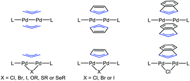 Graphical abstract: Dinuclear PdI complexes with bridging allyl and related ligands