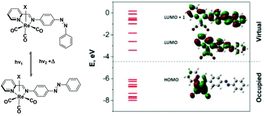 Graphical abstract: Induction of E/Z isomerization in a pendant metal-bound azobenzene: a synthetic, spectroscopic and theoretical study