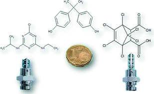 Graphical abstract: Transformation of atrazine, bisphenol A and chlorendic acid by electrochemically produced oxidants using a lead dioxide electrode