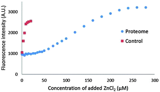 Graphical abstract: Newport Green, a fluorescent sensor of weakly bound cellular Zn2+: competition with proteome for Zn2+